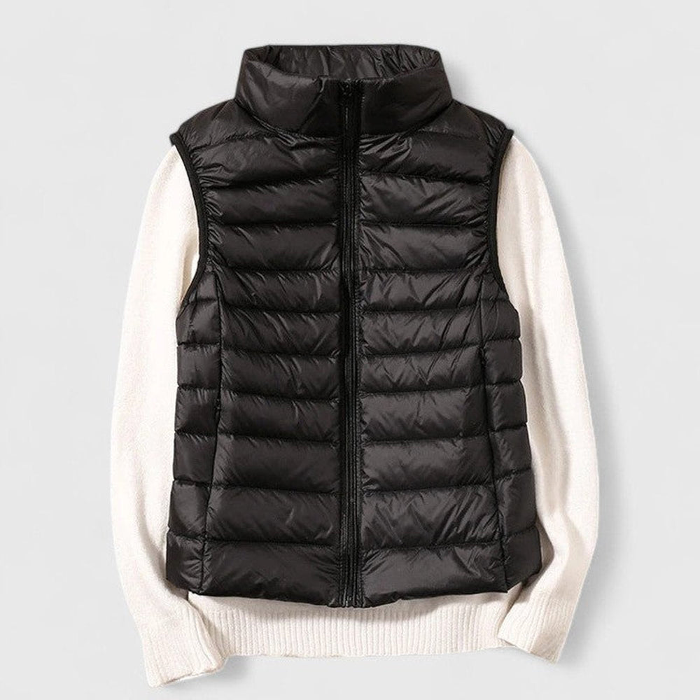 Amelia | Women's Lightweight Quilted Sleeveless Puffer Vest Zip-Up