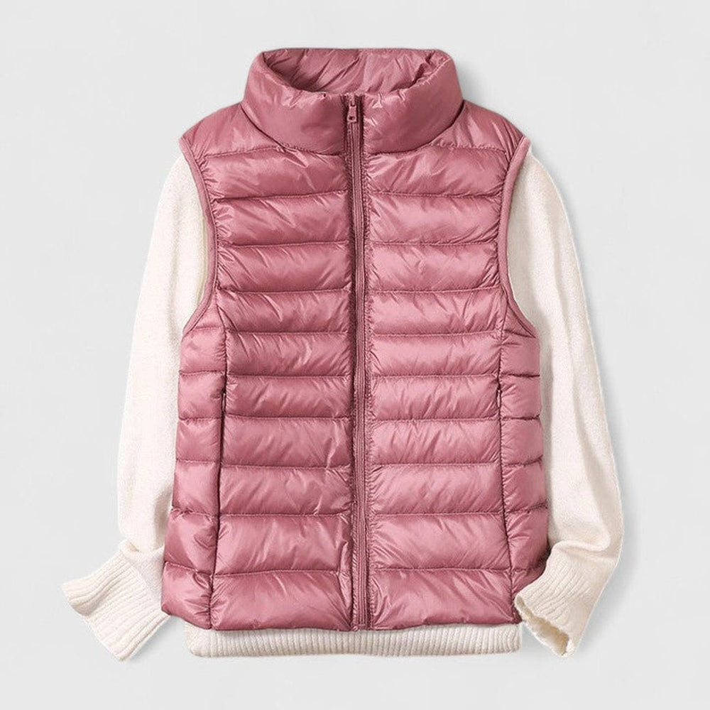 Amelia | Women's Lightweight Quilted Sleeveless Puffer Vest Zip-Up