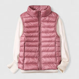 Amelia | Women's Lightweight Quilted Sleeveless Puffer Vest Zip-Up