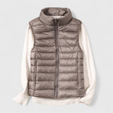 Amelia | Women's Lightweight Quilted Sleeveless Puffer Vest Zip-Up