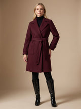 Isabella | Women's Long Belted Wrap Winter Coat