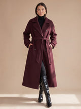 Isabella | Women's Long Belted Wrap Winter Coat