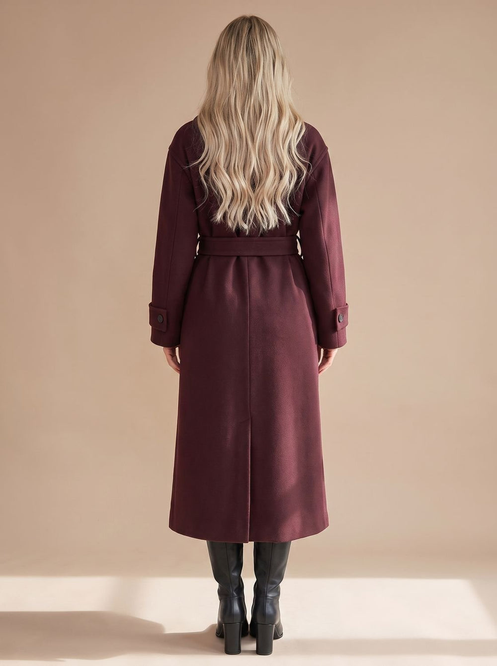 Isabella | Women's Long Belted Wrap Winter Coat