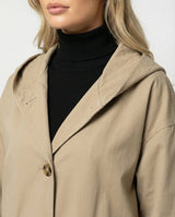 Olivia | Women's Long Waterproof Hooded Trench Coat
