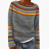 Charlotte | Women's Merino Wool Sweater Fair Isle Knit Pullover