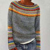 Charlotte | Women's Merino Wool Sweater Fair Isle Knit Pullover