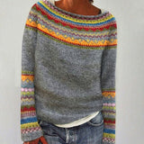 Charlotte | Women's Merino Wool Sweater Fair Isle Knit Pullover
