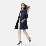 Mia | Women's Mid-Length Wool-Blend Double-Breasted Trench Coat