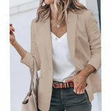 Victoria | Women's Open Front Long-Sleeve Work Blazer - 4