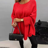 Grace | Women's Oversized Batwing-Sleeve Chunky Knitted Sweater