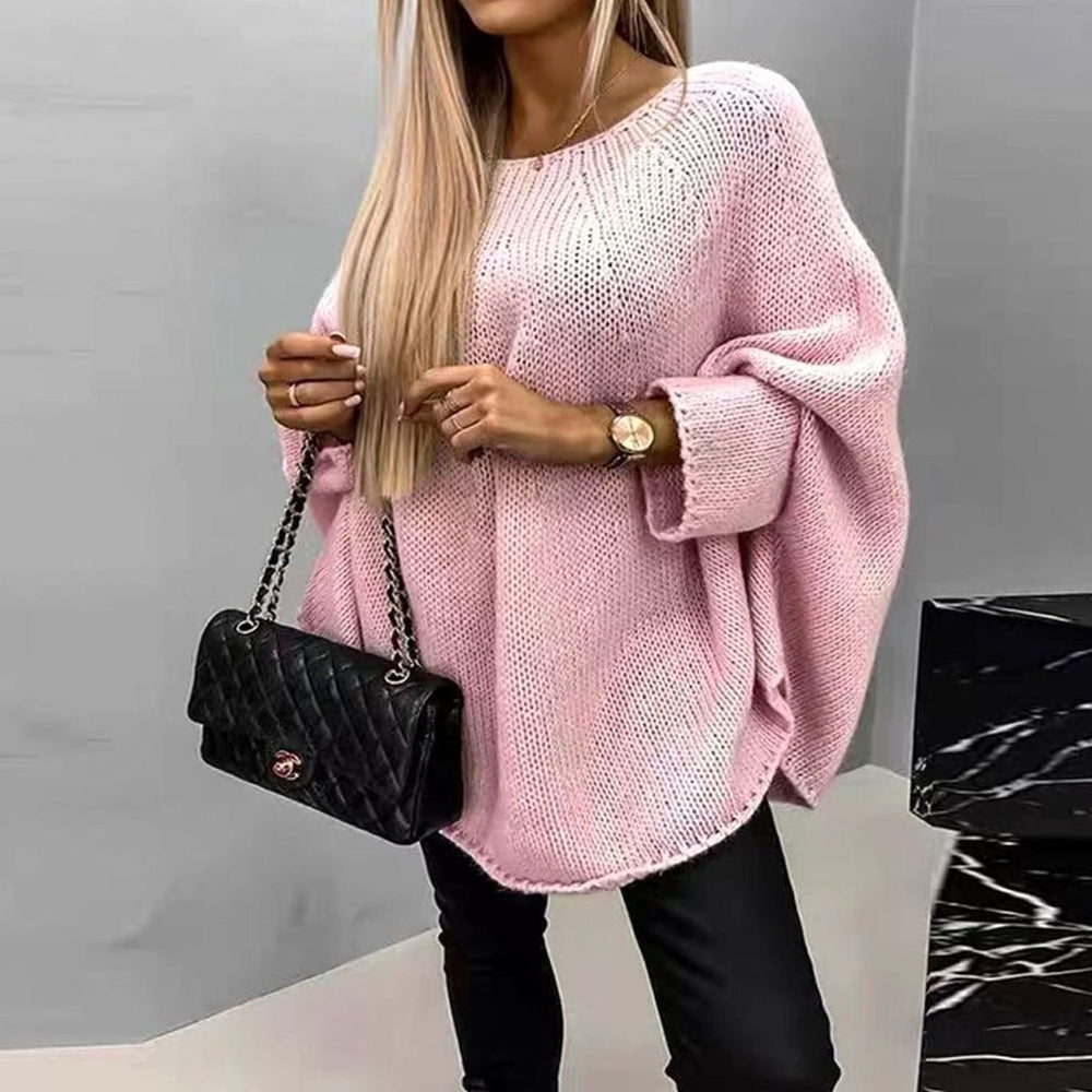 Grace | Women's Oversized Batwing-Sleeve Chunky Knitted Sweater - 5