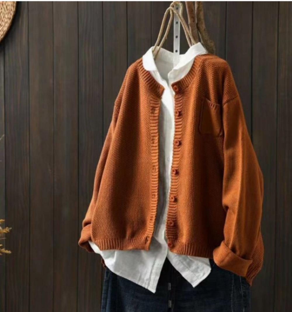 Aria | Women's Oversized Button-Front Knit Cardigan Sweater