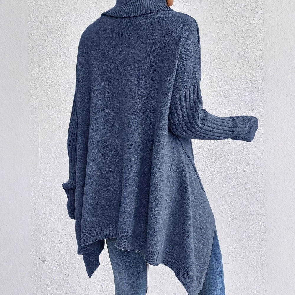 Victoria | Women's Oversized Cashmere Turtleneck Pullover Sweater