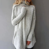 Olivia | Women's Oversized Chunky Knit Turtleneck Sweater