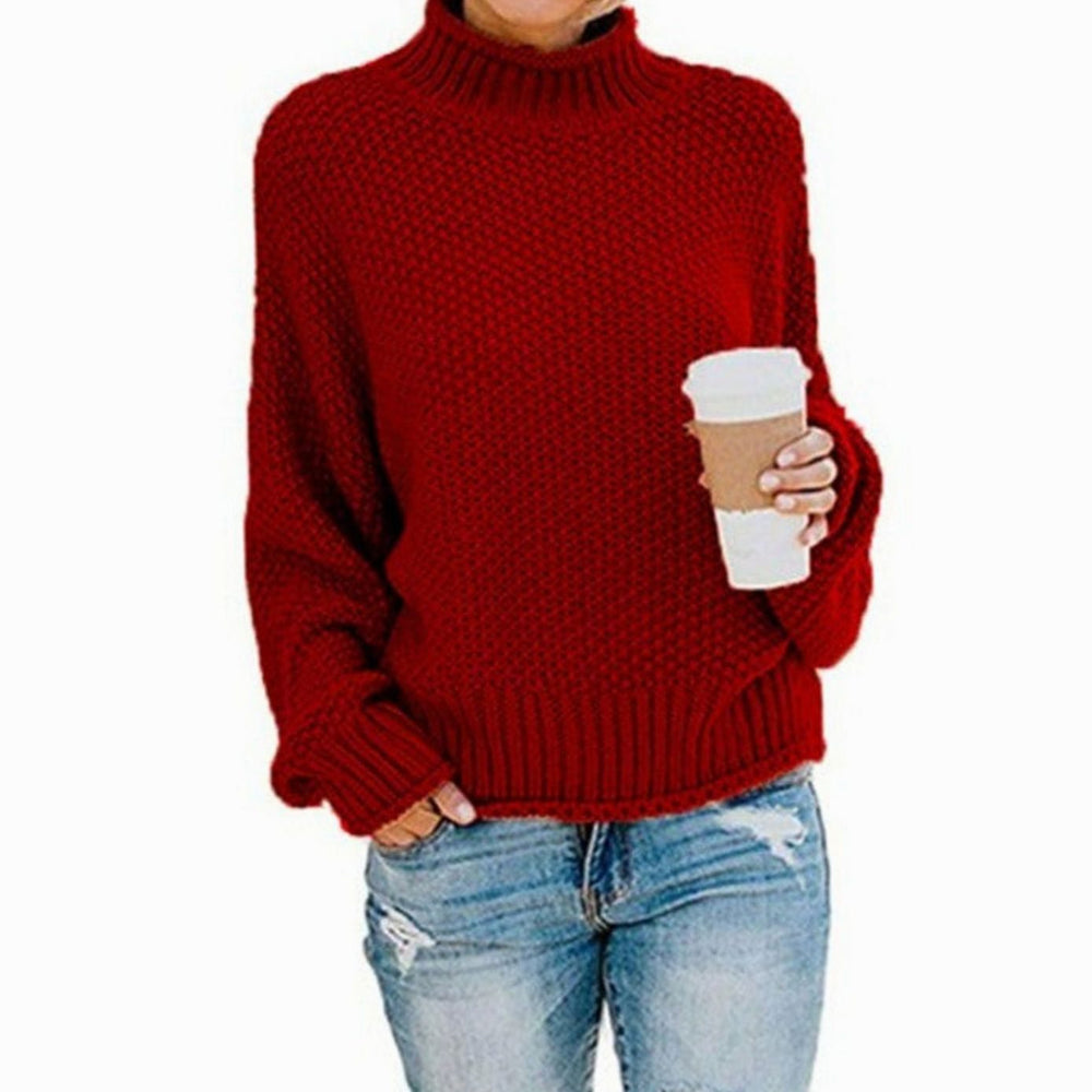 Layla | Women's Oversized Chunky Knit Turtleneck Sweater
