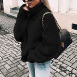 Layla | Women's Oversized Chunky Knit Turtleneck Sweater