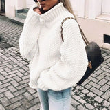 Layla | Women's Oversized Chunky Knit Turtleneck Sweater