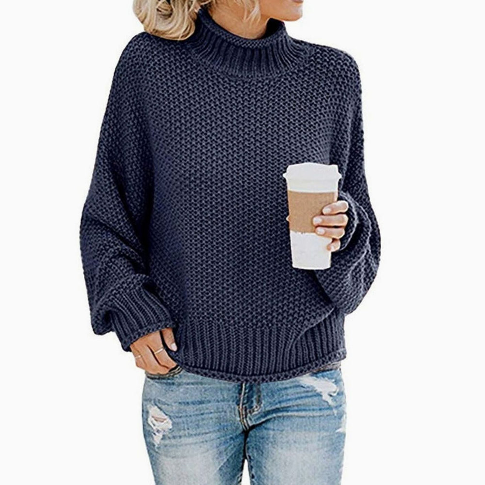 Layla | Women's Oversized Chunky Knit Turtleneck Sweater