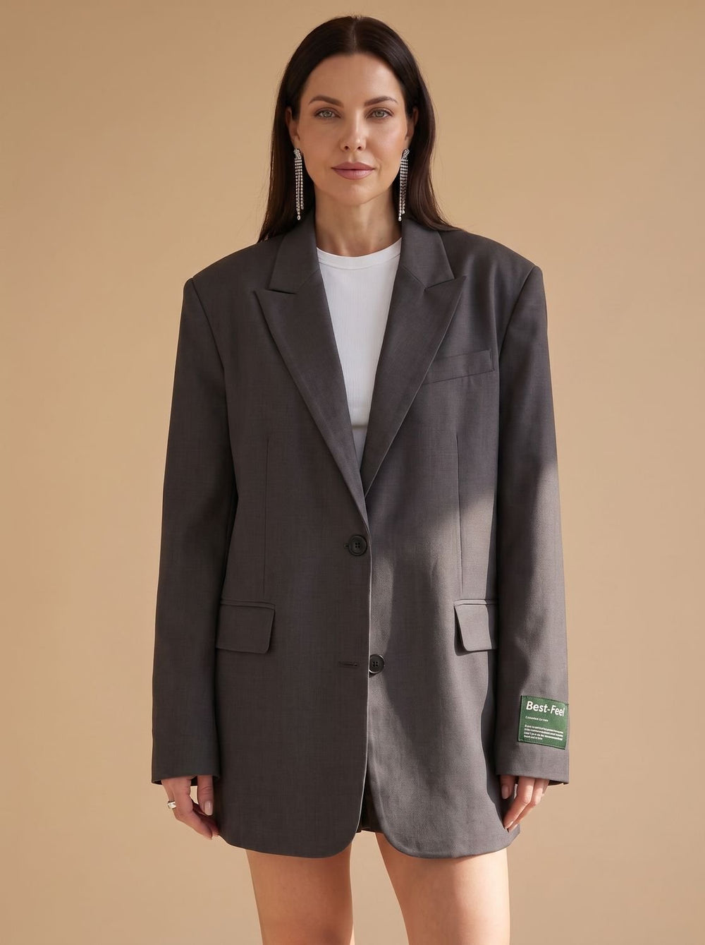 Mia | Women's Oversized Classic Notch-Lapel Tailored Blazer