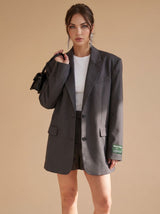 Mia | Women's Oversized Classic Notch-Lapel Tailored Blazer