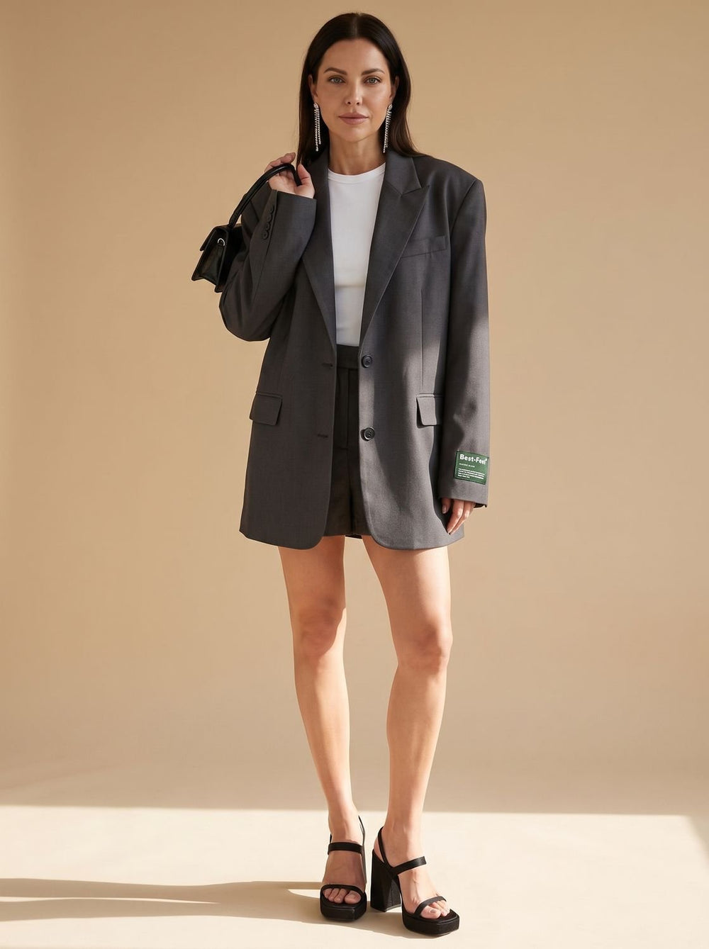 Mia | Women's Oversized Classic Notch-Lapel Tailored Blazer
