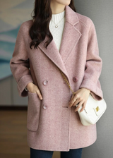 Women's double-breasted coat, view 1