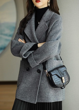 Women's double-breasted coat, view 3