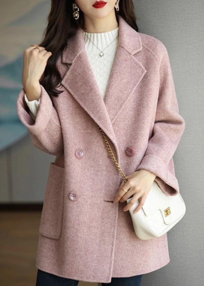 Women's double-breasted coat, view 6