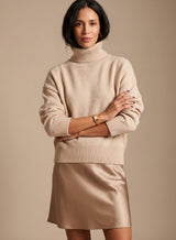 Madison | Women's Oversized Knit Turtleneck Pullover Sweater