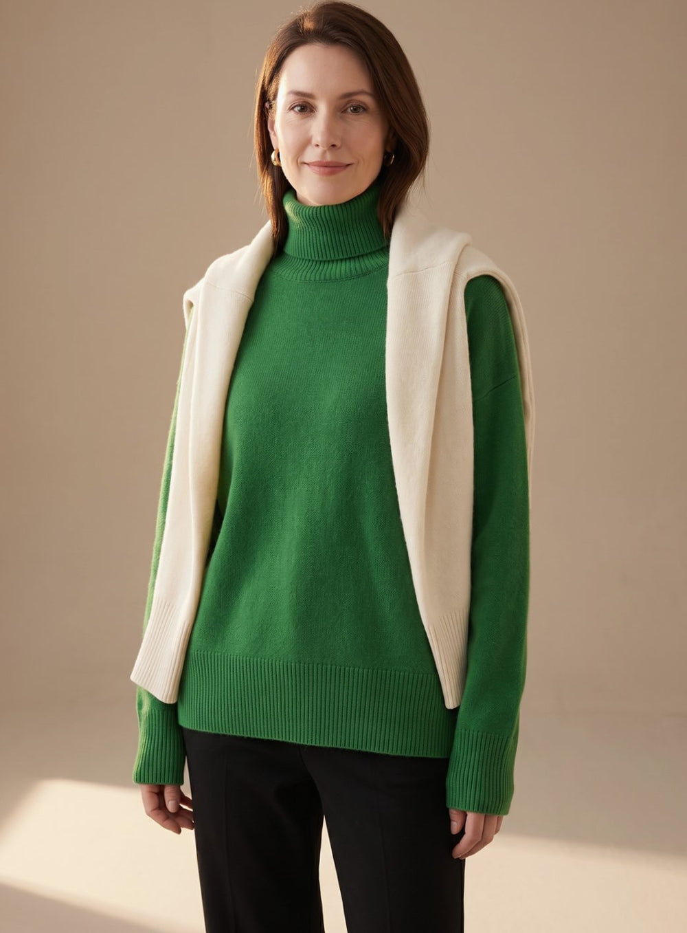 Madison | Women's Oversized Knit Turtleneck Pullover Sweater