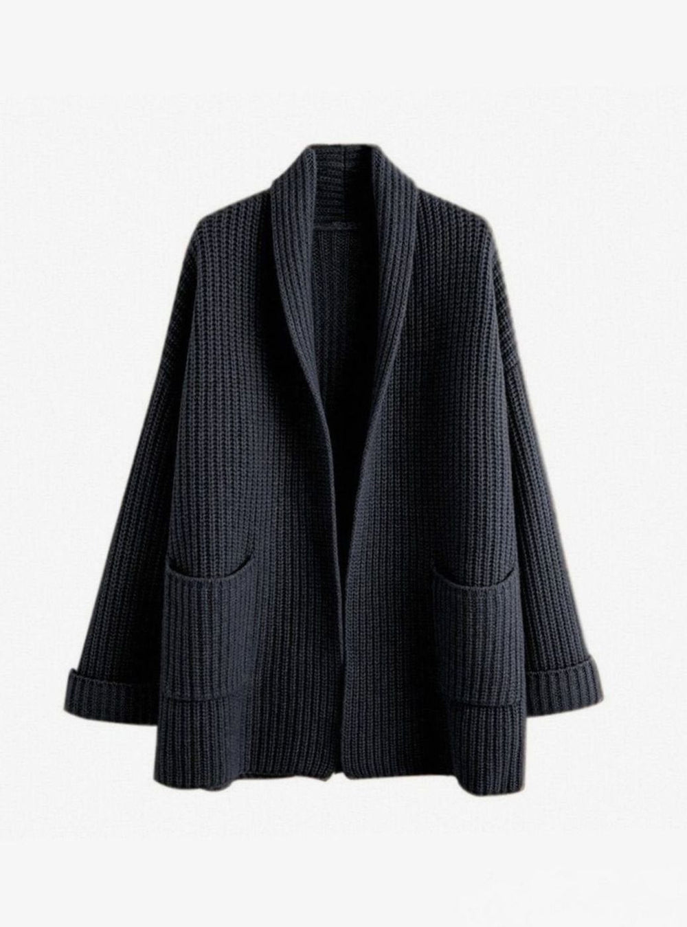 Layla | Women's Oversized Long Knit Relaxed Fit Cardigan Pockets - 3