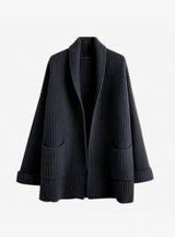 Layla | Women's Oversized Long Knit Relaxed Fit Cardigan Pockets - 3