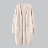 Evelyn | Women's Oversized Long Open-Front Knit Cardigan