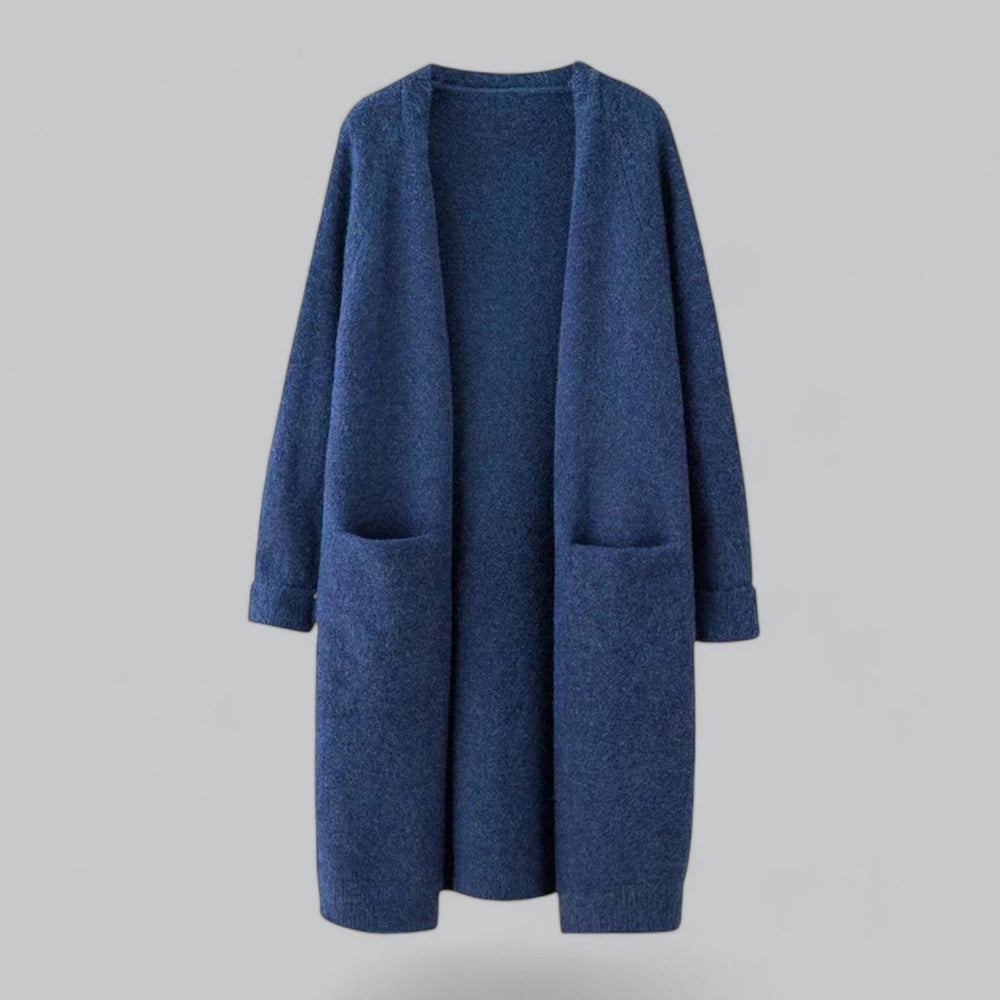 Evelyn | Women's Oversized Long Open-Front Knit Cardigan