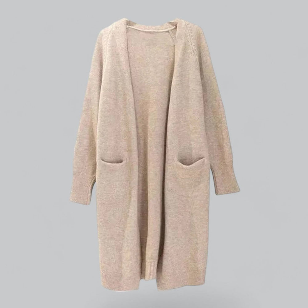 Evelyn | Women's Oversized Long Open-Front Knit Cardigan