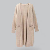 Evelyn | Women's Oversized Long Open-Front Knit Cardigan