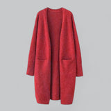 Evelyn | Women's Oversized Long Open-Front Knit Cardigan