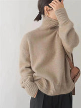 Harper | Women's Oversized Turtleneck Cashmere Knit Sweater