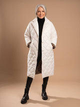 Mia | Women's Quilted Diamond-Stitch Mid-Length Winter Coat