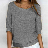 Eleanor | Women's Relaxed-Fit Batwing-Sleeve Knit Pullover Sweater