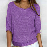 Eleanor | Women's Relaxed-Fit Batwing-Sleeve Knit Pullover Sweater