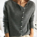 Camila | Women's Relaxed Fit Button Front Cardigan Knit Sweater
