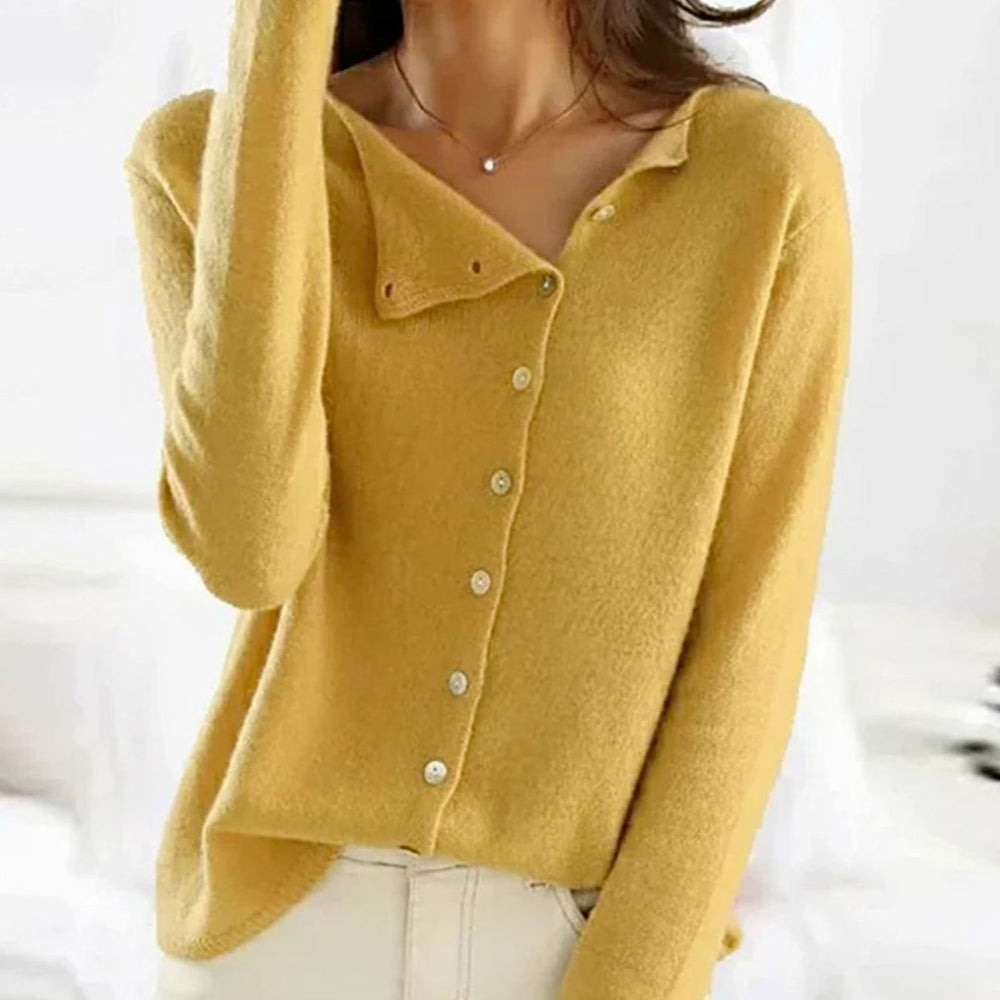 Camila | Women's Relaxed Fit Button Front Cardigan Knit Sweater