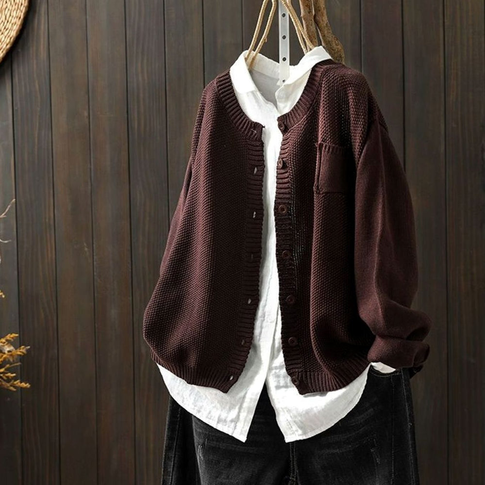 Emma | Women's Relaxed-Fit Button-Front Comfy Knit Cardigan