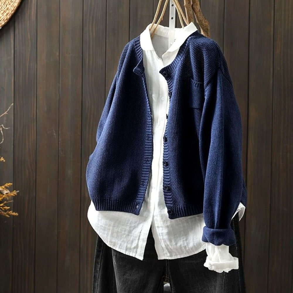 Emma | Women's Relaxed-Fit Button-Front Comfy Knit Cardigan - 4
