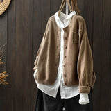 Emma | Women's Relaxed-Fit Button-Front Comfy Knit Cardigan - 6