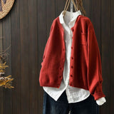 Emma | Women's Relaxed-Fit Button-Front Comfy Knit Cardigan - 7