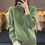 Harper | Women's Relaxed-Fit Half-Zip Ribbed Knit Sweater