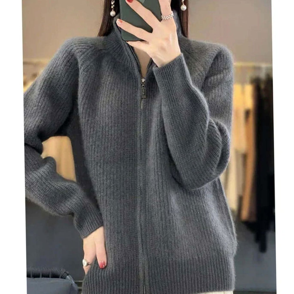 Harper | Women's Relaxed-Fit Half-Zip Ribbed Knit Sweater - 7