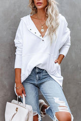 Emma | Women's Relaxed-Fit Hooded Drawstring Pullover Tunic Sweatshirt
